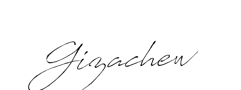 Also we have Gizachew name is the best signature style. Create professional handwritten signature collection using Antro_Vectra autograph style. Gizachew signature style 6 images and pictures png