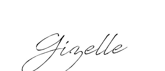 Gizelle stylish signature style. Best Handwritten Sign (Antro_Vectra) for my name. Handwritten Signature Collection Ideas for my name Gizelle. Gizelle signature style 6 images and pictures png