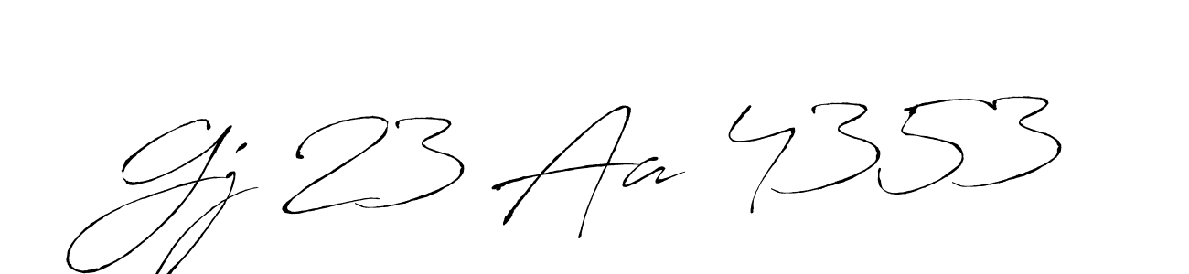 Similarly Antro_Vectra is the best handwritten signature design. Signature creator online .You can use it as an online autograph creator for name Gj 23 Aa 4353. Gj 23 Aa 4353 signature style 6 images and pictures png