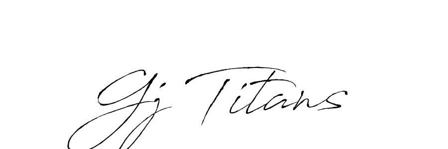 How to Draw Gj Titans signature style? Antro_Vectra is a latest design signature styles for name Gj Titans. Gj Titans signature style 6 images and pictures png