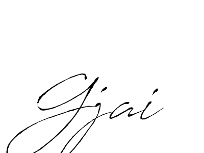 Gjai stylish signature style. Best Handwritten Sign (Antro_Vectra) for my name. Handwritten Signature Collection Ideas for my name Gjai. Gjai signature style 6 images and pictures png