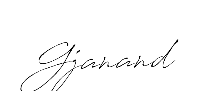 Create a beautiful signature design for name Gjanand. With this signature (Antro_Vectra) fonts, you can make a handwritten signature for free. Gjanand signature style 6 images and pictures png