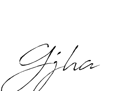 Create a beautiful signature design for name Gjha. With this signature (Antro_Vectra) fonts, you can make a handwritten signature for free. Gjha signature style 6 images and pictures png