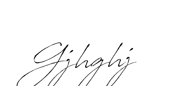 How to make Gjhghj name signature. Use Antro_Vectra style for creating short signs online. This is the latest handwritten sign. Gjhghj signature style 6 images and pictures png