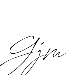 You should practise on your own different ways (Antro_Vectra) to write your name (Gjm) in signature. don't let someone else do it for you. Gjm signature style 6 images and pictures png