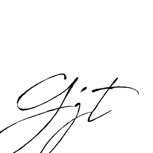 Design your own signature with our free online signature maker. With this signature software, you can create a handwritten (Antro_Vectra) signature for name Gjt. Gjt signature style 6 images and pictures png