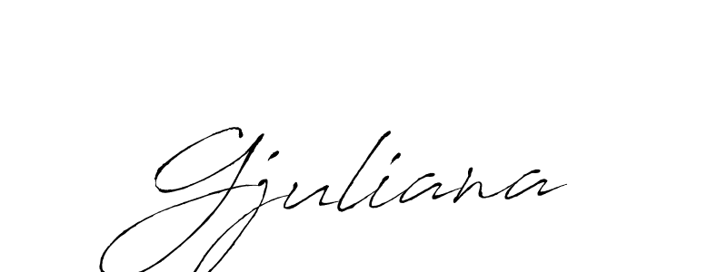 The best way (Antro_Vectra) to make a short signature is to pick only two or three words in your name. The name Gjuliana include a total of six letters. For converting this name. Gjuliana signature style 6 images and pictures png