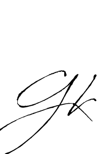 How to make Gk name signature. Use Antro_Vectra style for creating short signs online. This is the latest handwritten sign. Gk signature style 6 images and pictures png