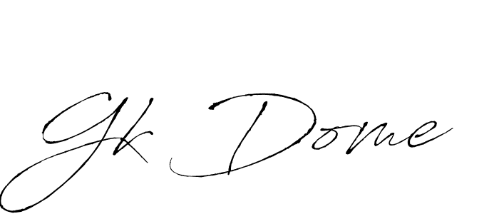 Also You can easily find your signature by using the search form. We will create Gk Dome name handwritten signature images for you free of cost using Antro_Vectra sign style. Gk Dome signature style 6 images and pictures png