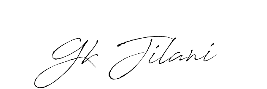 Similarly Antro_Vectra is the best handwritten signature design. Signature creator online .You can use it as an online autograph creator for name Gk Jilani. Gk Jilani signature style 6 images and pictures png
