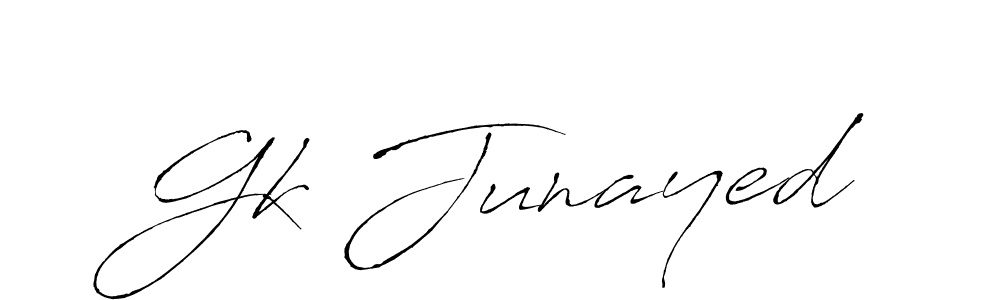 Gk Junayed stylish signature style. Best Handwritten Sign (Antro_Vectra) for my name. Handwritten Signature Collection Ideas for my name Gk Junayed. Gk Junayed signature style 6 images and pictures png