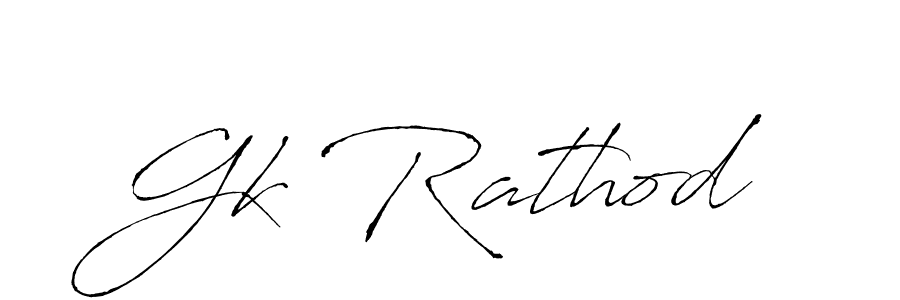 Make a short Gk Rathod signature style. Manage your documents anywhere anytime using Antro_Vectra. Create and add eSignatures, submit forms, share and send files easily. Gk Rathod signature style 6 images and pictures png