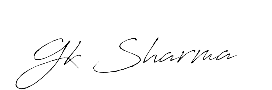 Make a beautiful signature design for name Gk Sharma. Use this online signature maker to create a handwritten signature for free. Gk Sharma signature style 6 images and pictures png