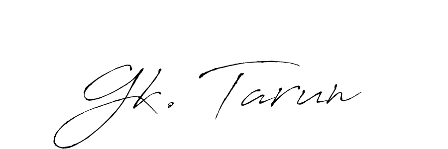 Use a signature maker to create a handwritten signature online. With this signature software, you can design (Antro_Vectra) your own signature for name Gk. Tarun. Gk. Tarun signature style 6 images and pictures png