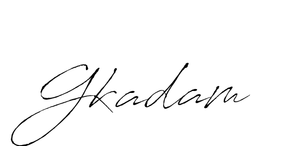 Design your own signature with our free online signature maker. With this signature software, you can create a handwritten (Antro_Vectra) signature for name Gkadam. Gkadam signature style 6 images and pictures png