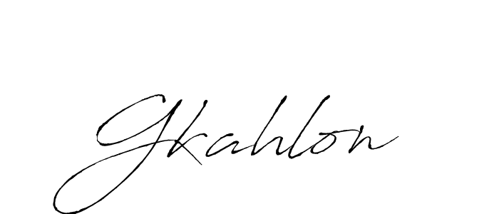 Gkahlon stylish signature style. Best Handwritten Sign (Antro_Vectra) for my name. Handwritten Signature Collection Ideas for my name Gkahlon. Gkahlon signature style 6 images and pictures png