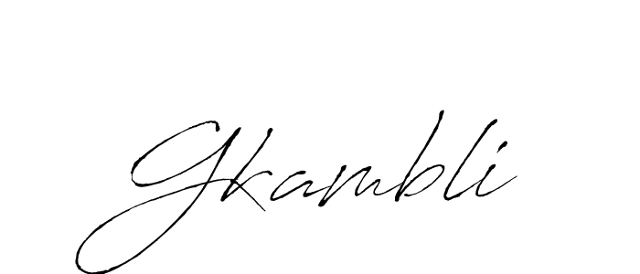 Also we have Gkambli name is the best signature style. Create professional handwritten signature collection using Antro_Vectra autograph style. Gkambli signature style 6 images and pictures png