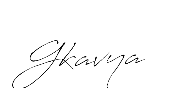 You should practise on your own different ways (Antro_Vectra) to write your name (Gkavya) in signature. don't let someone else do it for you. Gkavya signature style 6 images and pictures png