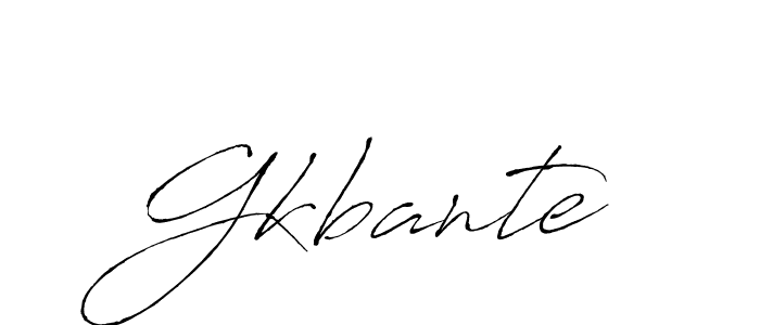 How to make Gkbante signature? Antro_Vectra is a professional autograph style. Create handwritten signature for Gkbante name. Gkbante signature style 6 images and pictures png