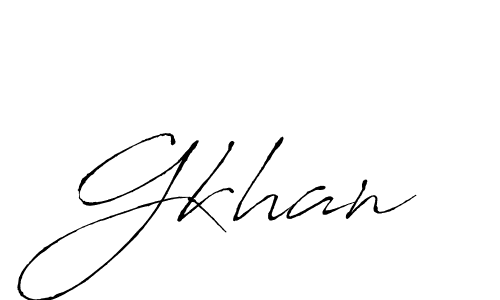 Gkhan stylish signature style. Best Handwritten Sign (Antro_Vectra) for my name. Handwritten Signature Collection Ideas for my name Gkhan. Gkhan signature style 6 images and pictures png