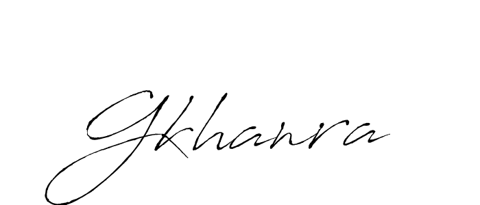 Make a beautiful signature design for name Gkhanra. With this signature (Antro_Vectra) style, you can create a handwritten signature for free. Gkhanra signature style 6 images and pictures png