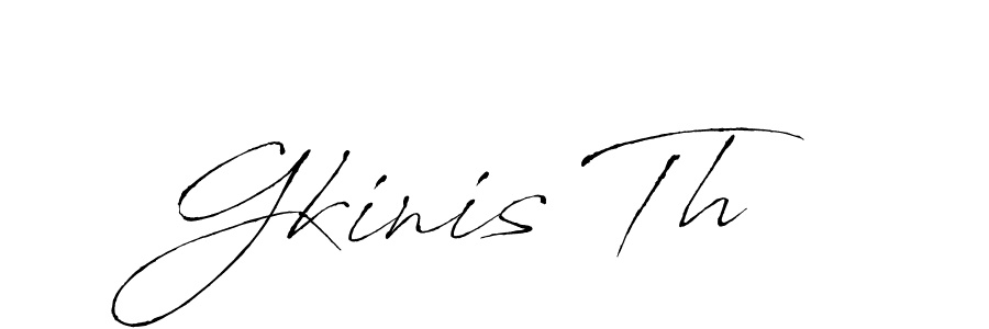 Antro_Vectra is a professional signature style that is perfect for those who want to add a touch of class to their signature. It is also a great choice for those who want to make their signature more unique. Get Gkinis Th name to fancy signature for free. Gkinis Th signature style 6 images and pictures png