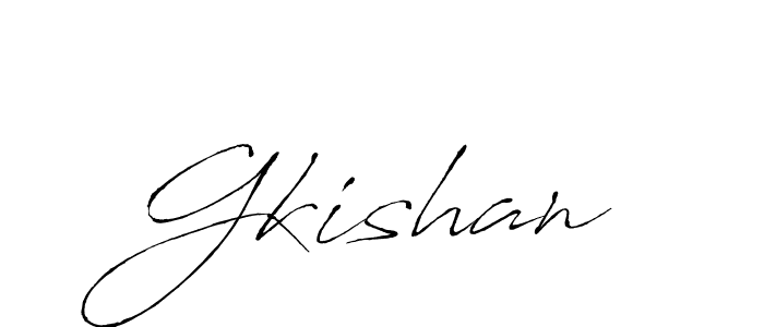 How to Draw Gkishan signature style? Antro_Vectra is a latest design signature styles for name Gkishan. Gkishan signature style 6 images and pictures png
