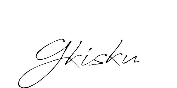 The best way (Antro_Vectra) to make a short signature is to pick only two or three words in your name. The name Gkisku include a total of six letters. For converting this name. Gkisku signature style 6 images and pictures png