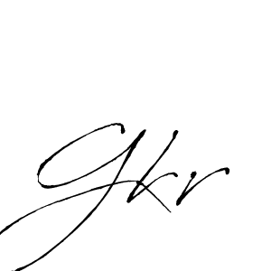 How to make Gkr signature? Antro_Vectra is a professional autograph style. Create handwritten signature for Gkr name. Gkr signature style 6 images and pictures png