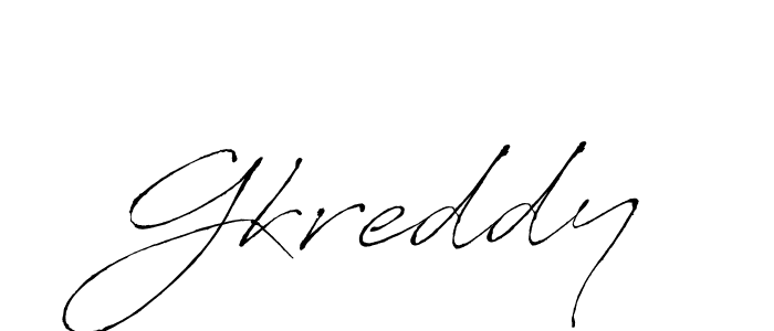 Use a signature maker to create a handwritten signature online. With this signature software, you can design (Antro_Vectra) your own signature for name Gkreddy. Gkreddy signature style 6 images and pictures png
