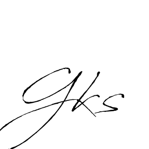 You should practise on your own different ways (Antro_Vectra) to write your name (Gks) in signature. don't let someone else do it for you. Gks signature style 6 images and pictures png