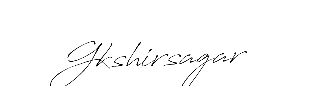 How to make Gkshirsagar signature? Antro_Vectra is a professional autograph style. Create handwritten signature for Gkshirsagar name. Gkshirsagar signature style 6 images and pictures png