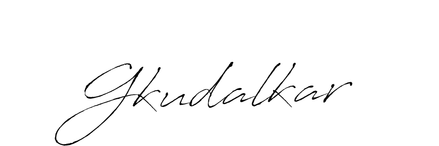 Create a beautiful signature design for name Gkudalkar. With this signature (Antro_Vectra) fonts, you can make a handwritten signature for free. Gkudalkar signature style 6 images and pictures png