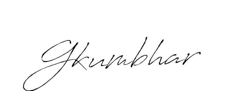 You should practise on your own different ways (Antro_Vectra) to write your name (Gkumbhar) in signature. don't let someone else do it for you. Gkumbhar signature style 6 images and pictures png