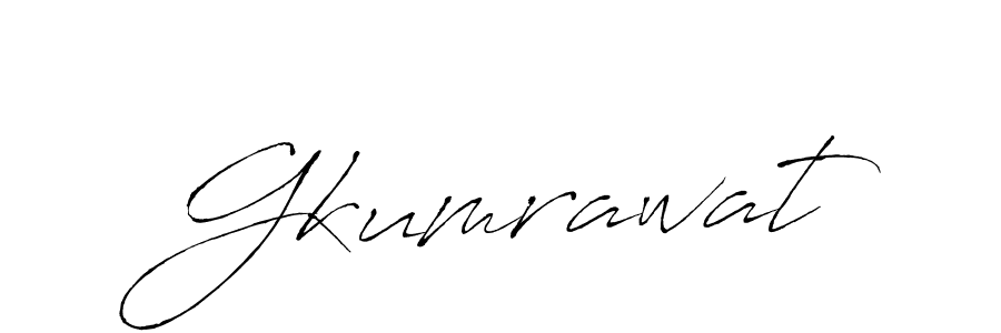You should practise on your own different ways (Antro_Vectra) to write your name (Gkumrawat) in signature. don't let someone else do it for you. Gkumrawat signature style 6 images and pictures png
