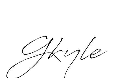 How to make Gkyle name signature. Use Antro_Vectra style for creating short signs online. This is the latest handwritten sign. Gkyle signature style 6 images and pictures png