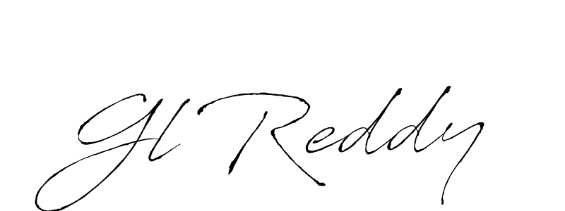 Design your own signature with our free online signature maker. With this signature software, you can create a handwritten (Antro_Vectra) signature for name Gl Reddy. Gl Reddy signature style 6 images and pictures png