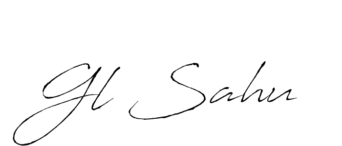 Also You can easily find your signature by using the search form. We will create Gl Sahu name handwritten signature images for you free of cost using Antro_Vectra sign style. Gl Sahu signature style 6 images and pictures png