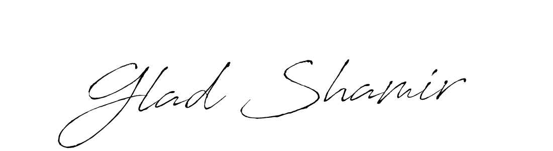 Similarly Antro_Vectra is the best handwritten signature design. Signature creator online .You can use it as an online autograph creator for name Glad Shamir. Glad Shamir signature style 6 images and pictures png