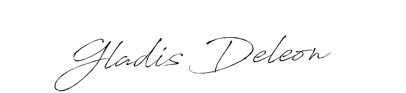 Antro_Vectra is a professional signature style that is perfect for those who want to add a touch of class to their signature. It is also a great choice for those who want to make their signature more unique. Get Gladis Deleon name to fancy signature for free. Gladis Deleon signature style 6 images and pictures png