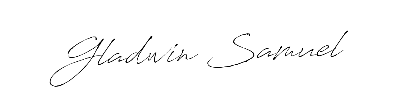 Gladwin Samuel stylish signature style. Best Handwritten Sign (Antro_Vectra) for my name. Handwritten Signature Collection Ideas for my name Gladwin Samuel. Gladwin Samuel signature style 6 images and pictures png