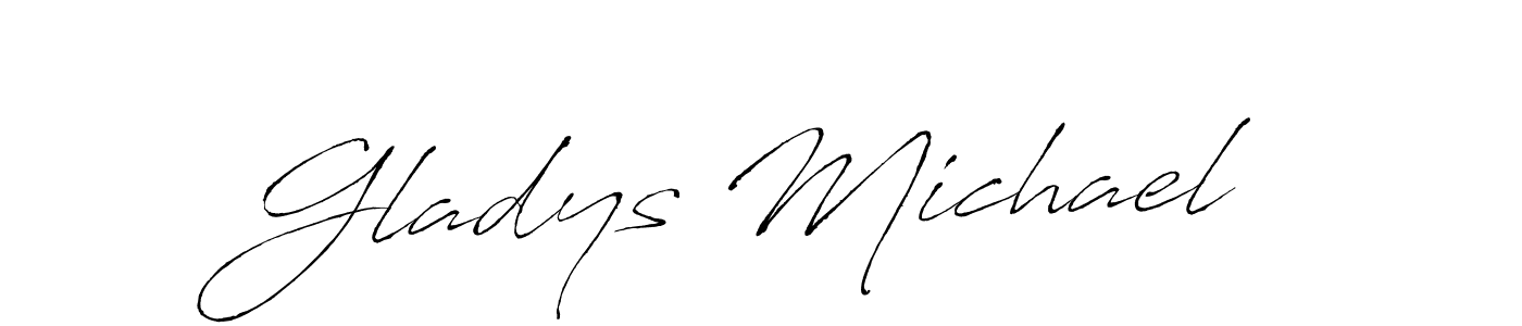 Also we have Gladys Michael name is the best signature style. Create professional handwritten signature collection using Antro_Vectra autograph style. Gladys Michael signature style 6 images and pictures png