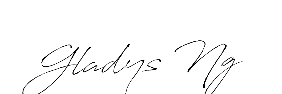 Antro_Vectra is a professional signature style that is perfect for those who want to add a touch of class to their signature. It is also a great choice for those who want to make their signature more unique. Get Gladys Ng name to fancy signature for free. Gladys Ng signature style 6 images and pictures png