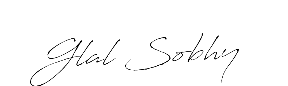 Use a signature maker to create a handwritten signature online. With this signature software, you can design (Antro_Vectra) your own signature for name Glal Sobhy. Glal Sobhy signature style 6 images and pictures png