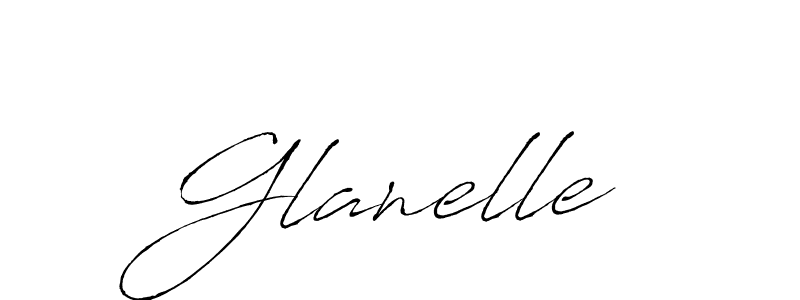 How to make Glanelle signature? Antro_Vectra is a professional autograph style. Create handwritten signature for Glanelle name. Glanelle signature style 6 images and pictures png