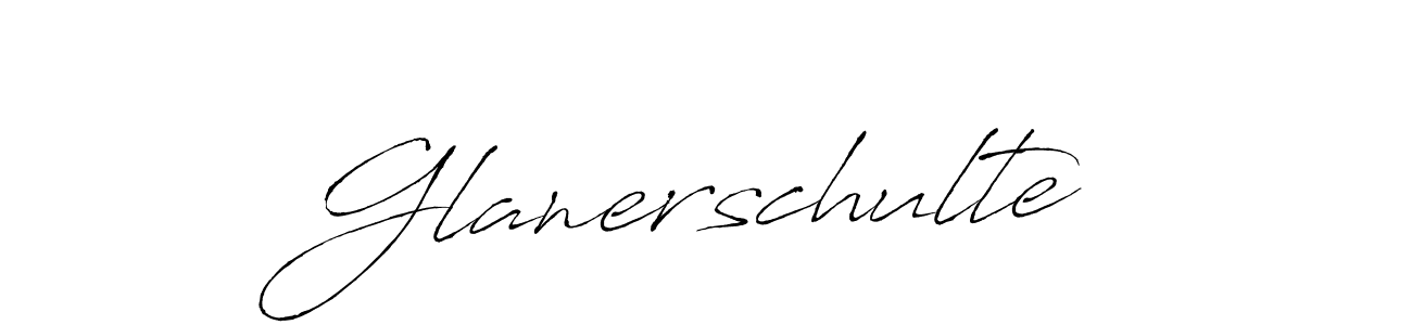 Glanerschulte stylish signature style. Best Handwritten Sign (Antro_Vectra) for my name. Handwritten Signature Collection Ideas for my name Glanerschulte. Glanerschulte signature style 6 images and pictures png