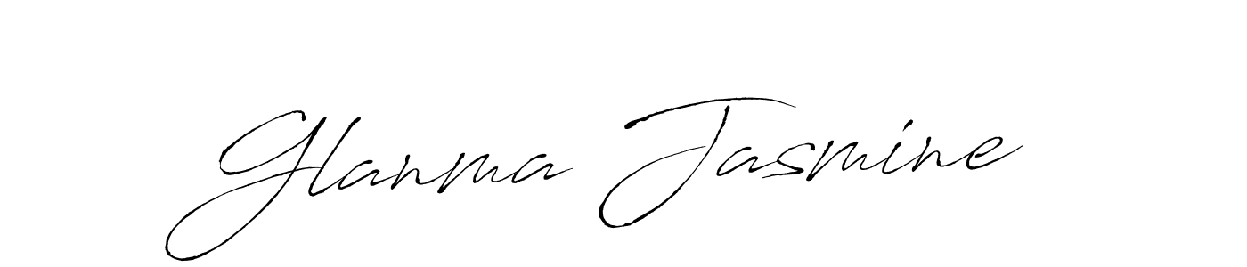 How to Draw Glanma Jasmine signature style? Antro_Vectra is a latest design signature styles for name Glanma Jasmine. Glanma Jasmine signature style 6 images and pictures png