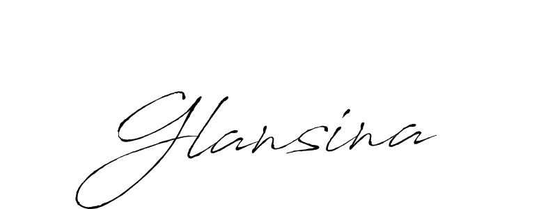 You should practise on your own different ways (Antro_Vectra) to write your name (Glansina) in signature. don't let someone else do it for you. Glansina signature style 6 images and pictures png