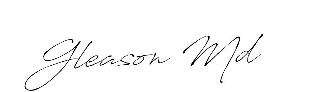 You should practise on your own different ways (Antro_Vectra) to write your name (Gleason Md) in signature. don't let someone else do it for you. Gleason Md signature style 6 images and pictures png