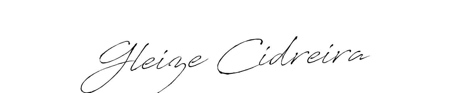 Make a beautiful signature design for name Gleize Cidreira. With this signature (Antro_Vectra) style, you can create a handwritten signature for free. Gleize Cidreira signature style 6 images and pictures png
